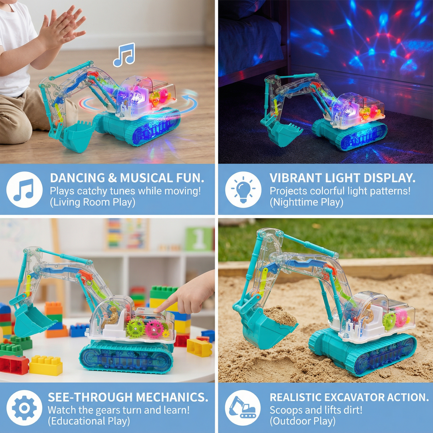 Dancing And Light-Up Musical Digger