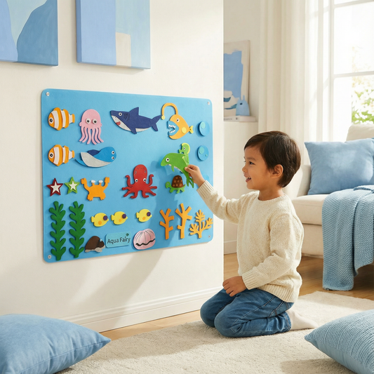 Felt Story Board for Kids ⎜ Educational DIY Set for Learning Animals, Imagination and Storytelling Fun