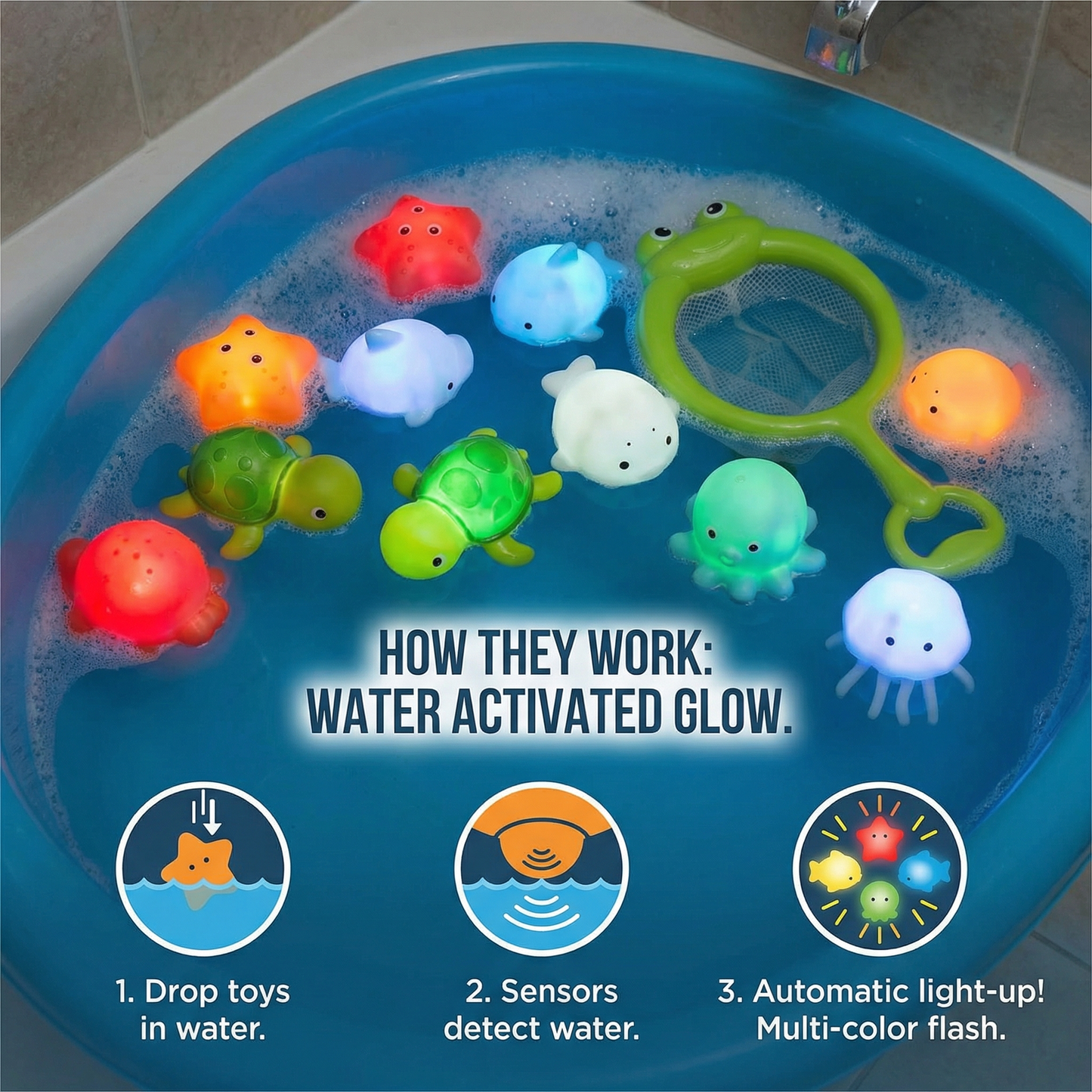 Glowing Bath Animals