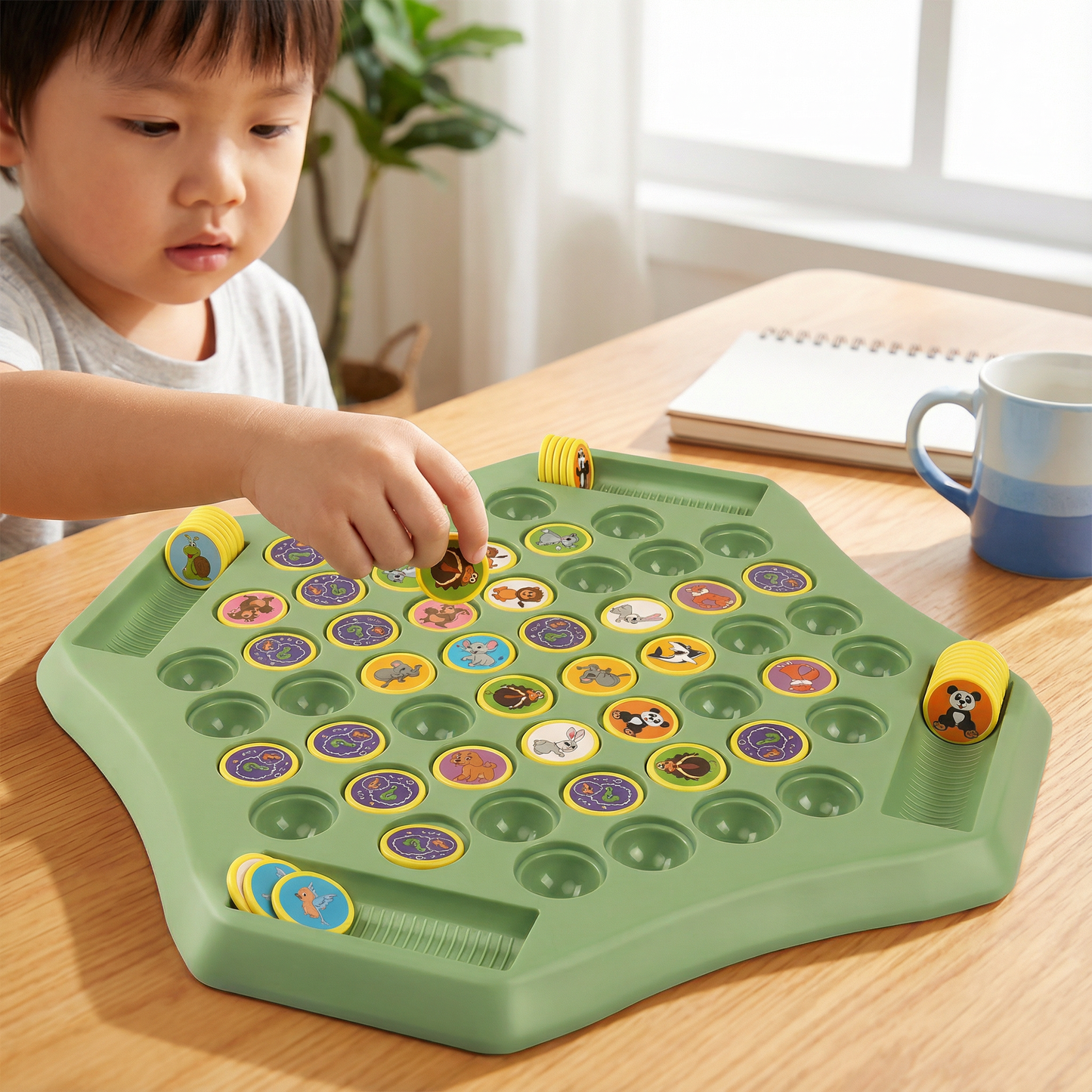 Animal Coin Memory Game Board
