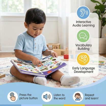 English Sound Learning Book ⎜ Interactive Audio Book for Early Language Development and Vocabulary Building
