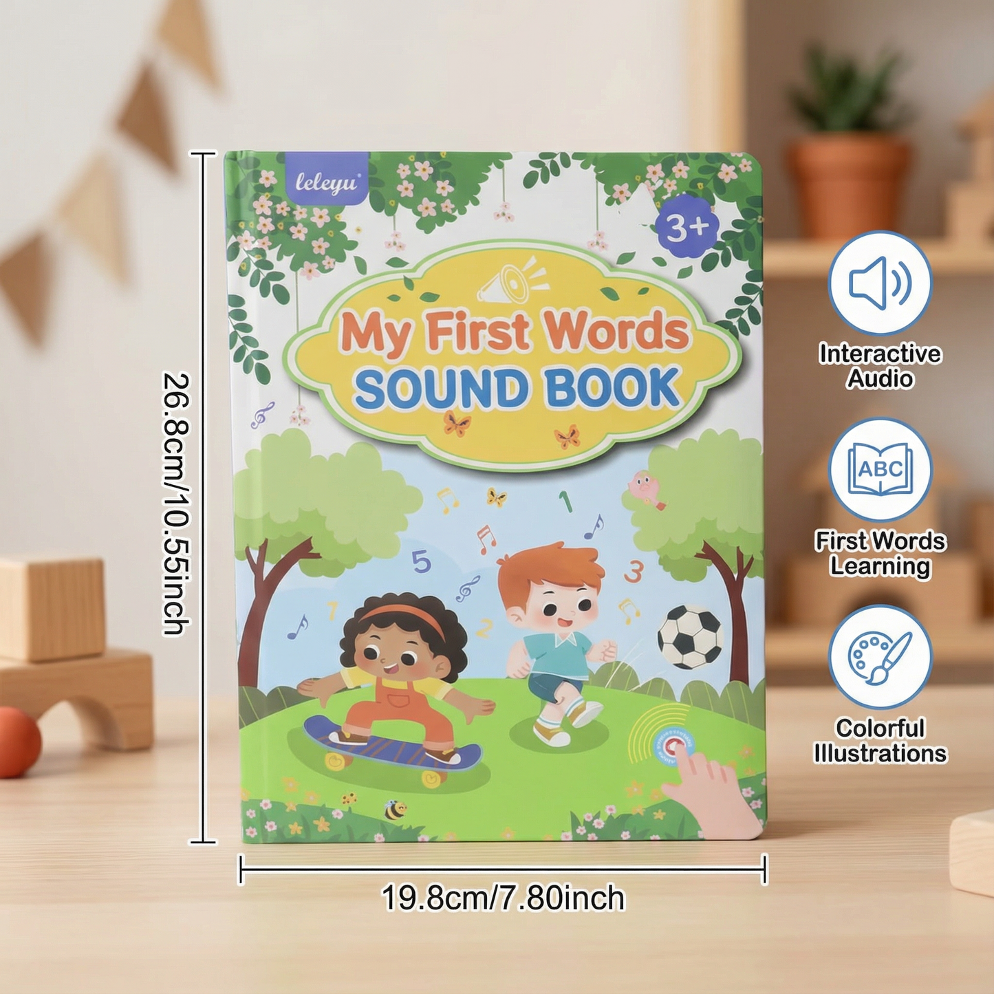 English Sound Book for Toddlers ⎜ Interactive Learning Toy for First Words with Audio and Colorful Illustrations