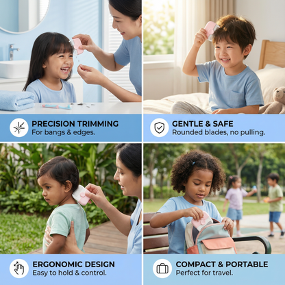 Child-Friendly and Gentle Haircut Comb