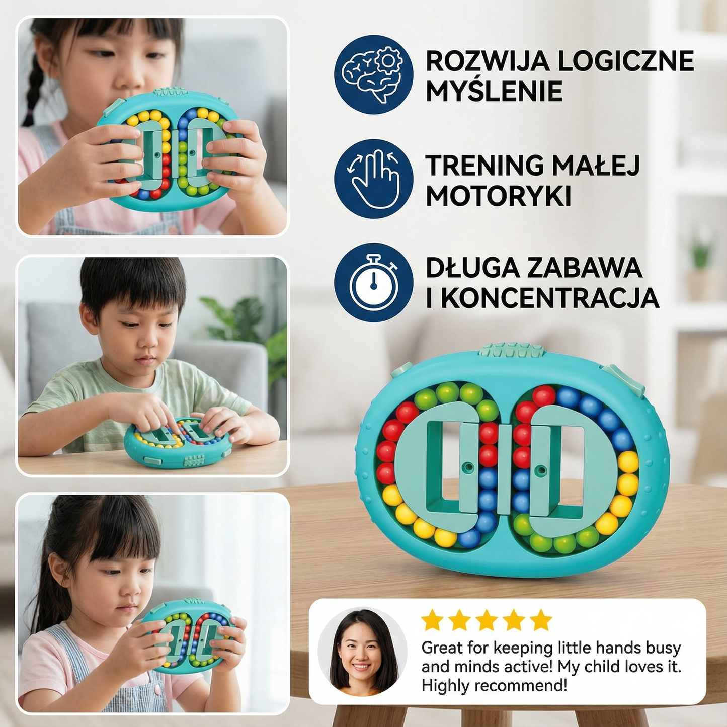 Double-Sided Color Ball Logic Game