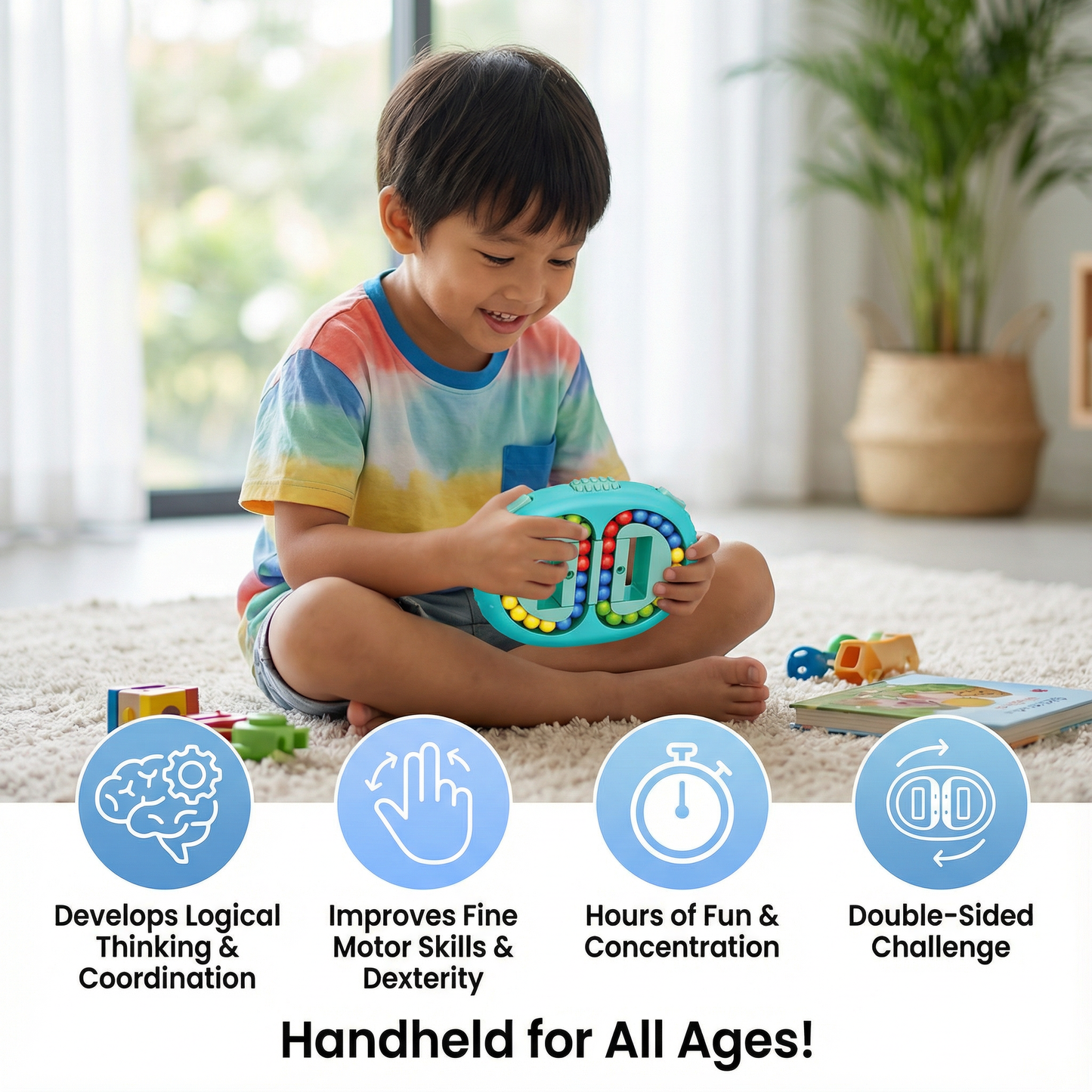 Double-Sided Color Ball Logic Game