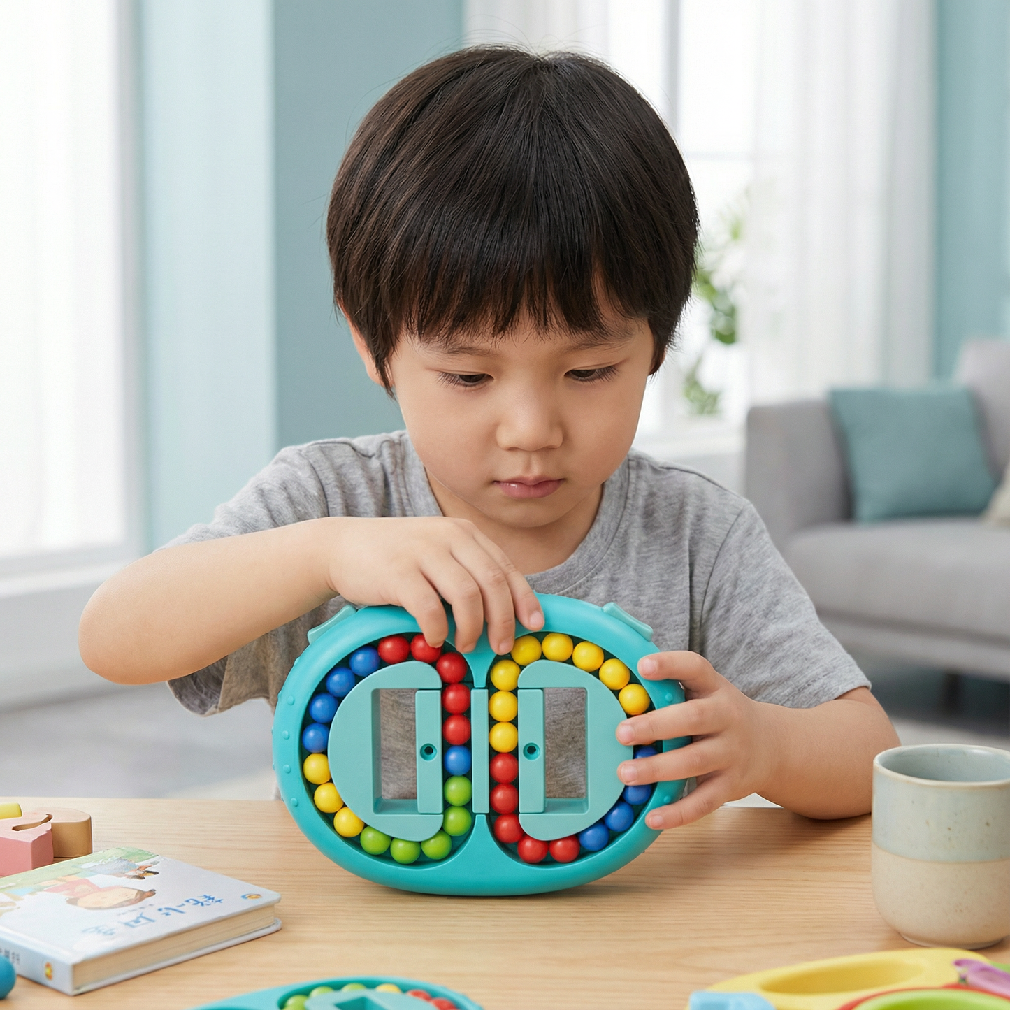 Double-Sided Color Ball Logic Game