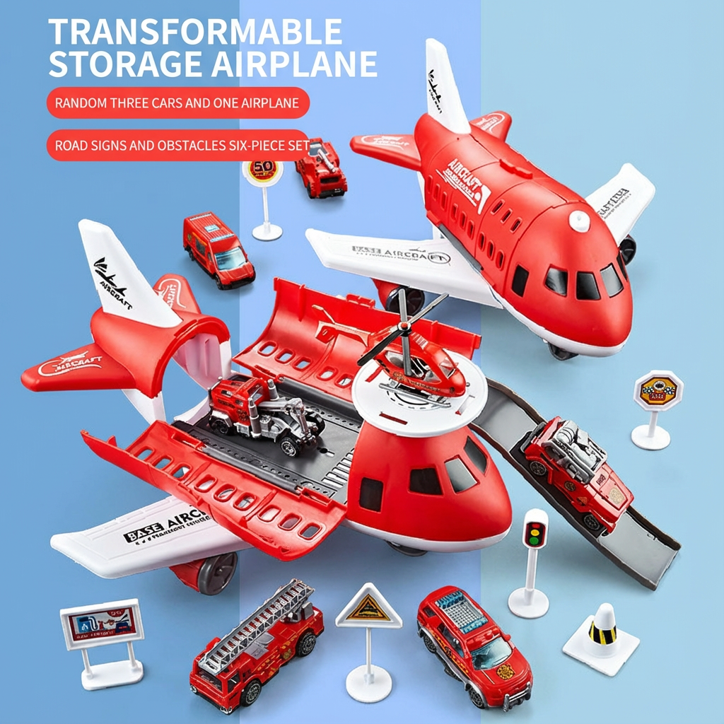 Airplane and Vehicle Play Set