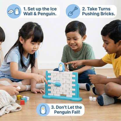 Penguin Ice Wall Balance Family Game