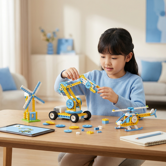 3-in-1 Science and Technology Building Block Playset