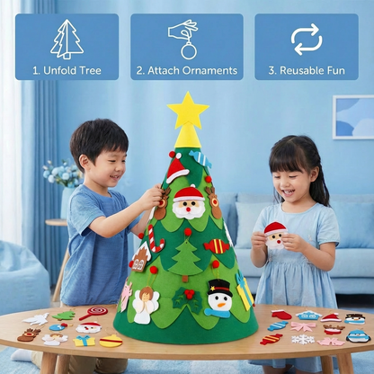 Montessori 3D Felt Christmas Tree