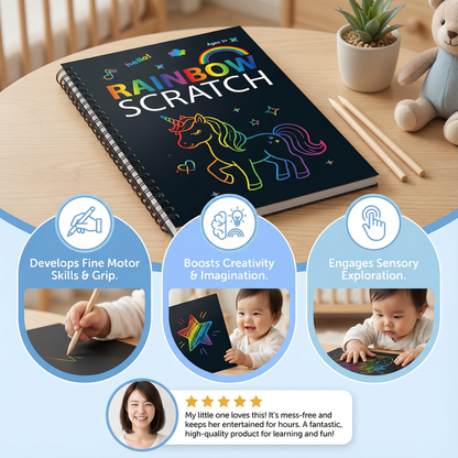 Magical Rainbow Scratch Paper