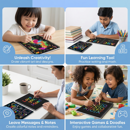 Magical Rainbow Scratch Paper