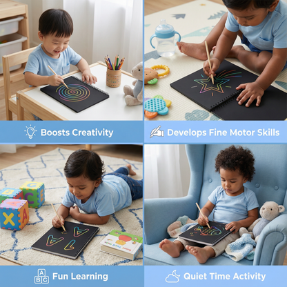 Magical Rainbow Scratch Paper