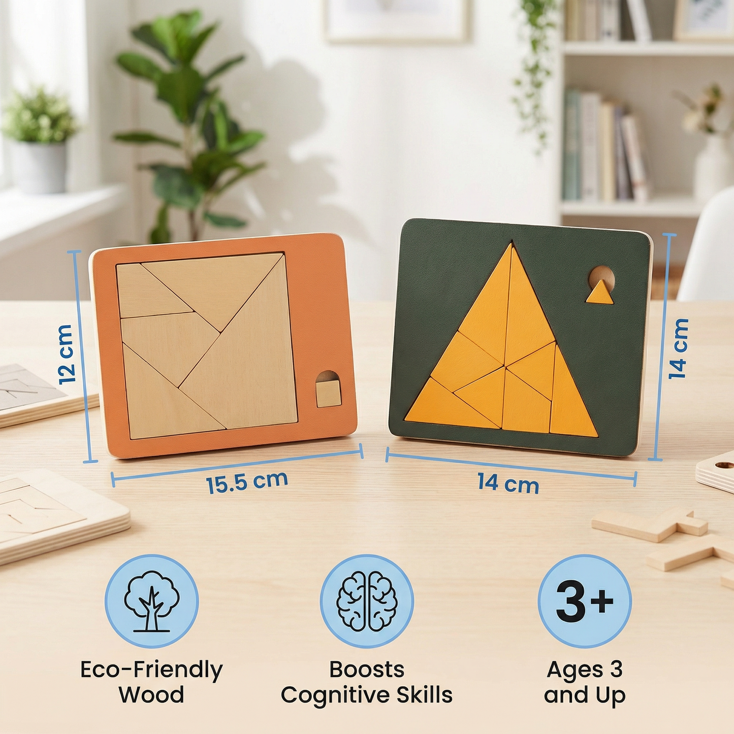 Wooden Tangram Puzzle Game
