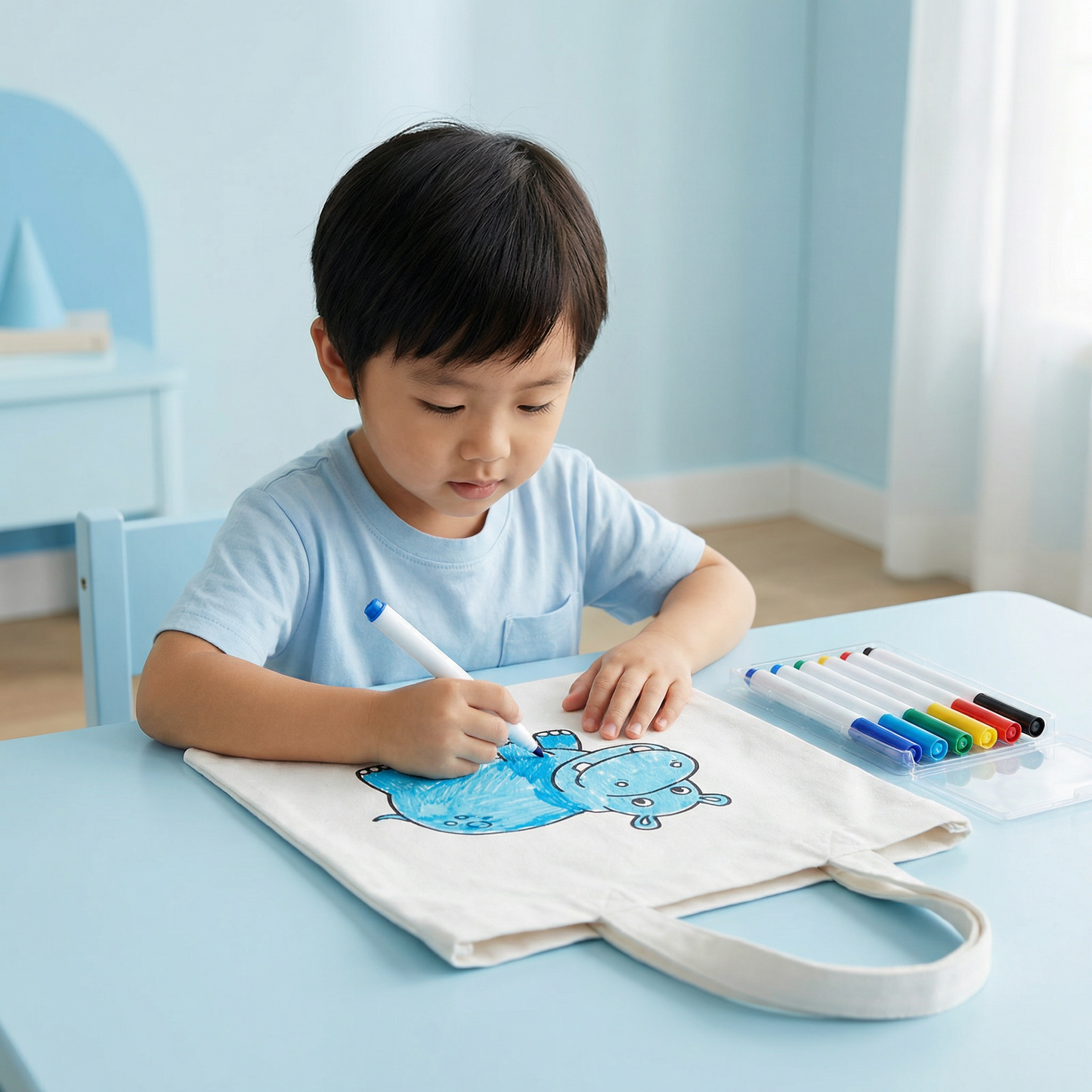 Kids’ Craft and Drawing Bag Set with Markers