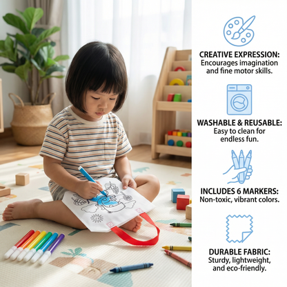 Kids’ Craft and Drawing Bag Set with Markers