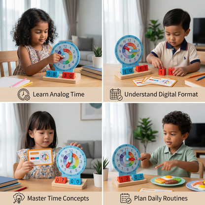 Educational Montessori Time-Telling Learning Toy