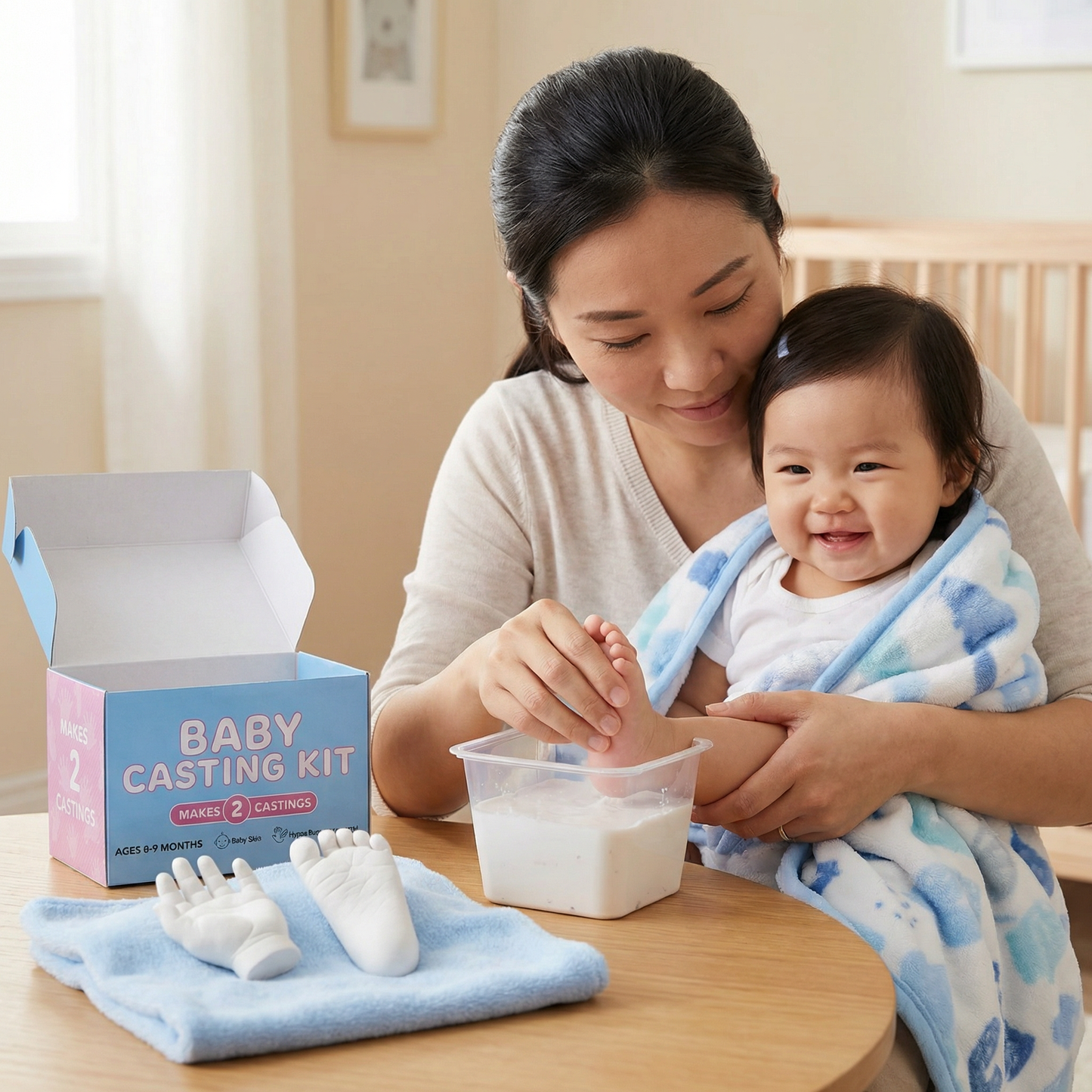 Baby Hand & Footprint Set – Keepsake Set for Newborns & Parents