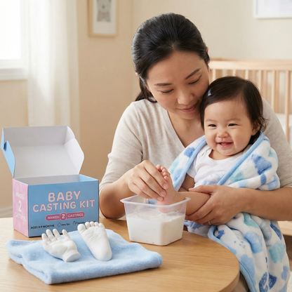 Baby Hand & Footprint Set – Keepsake Set for Newborns & Parents