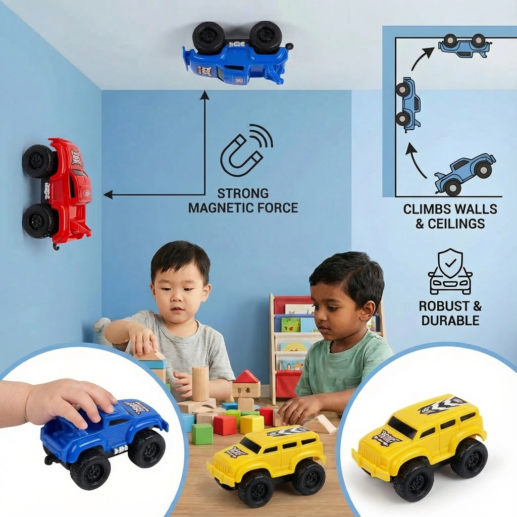 Magnetic Wall Climbing Cars