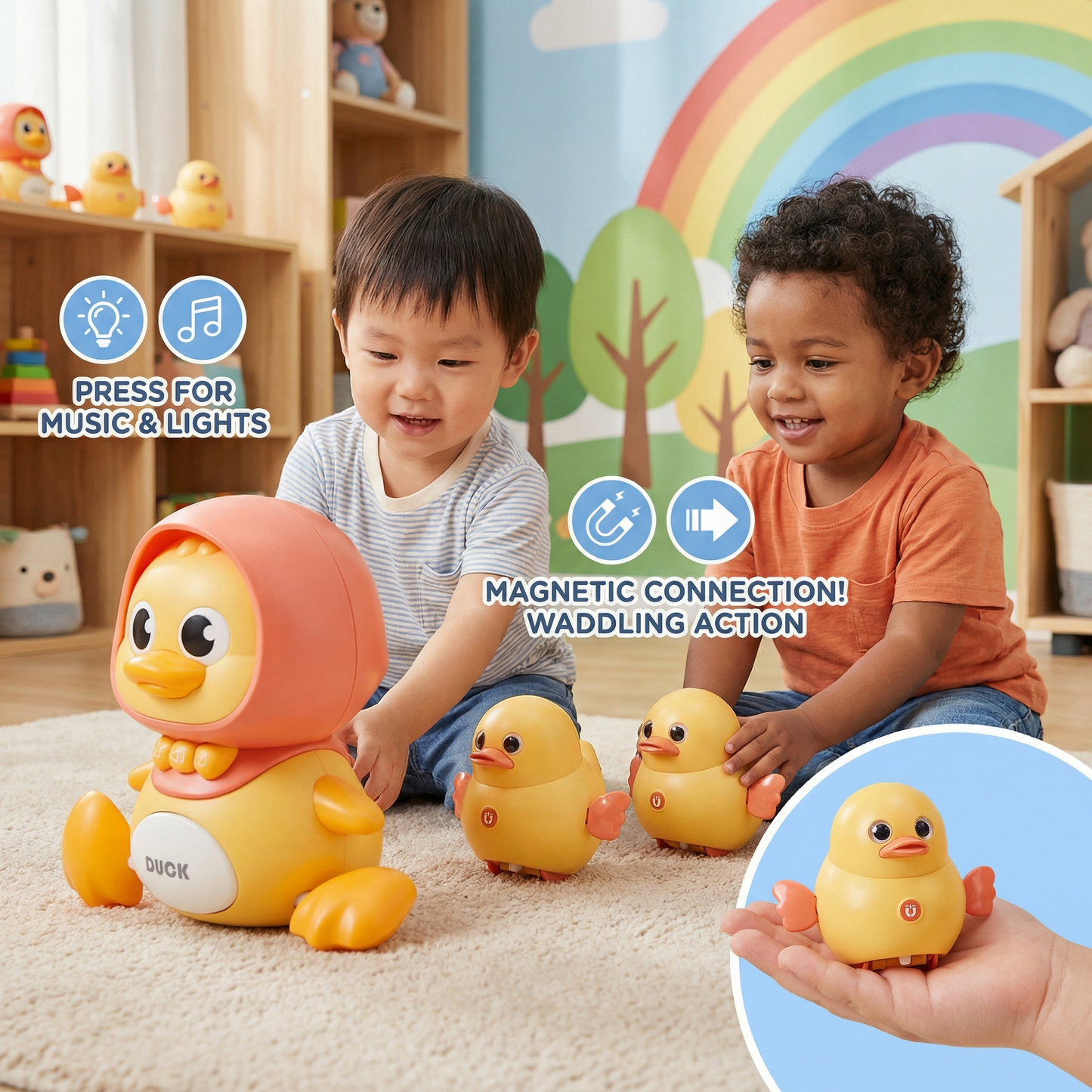 Waddling Duck Family Children's Toy