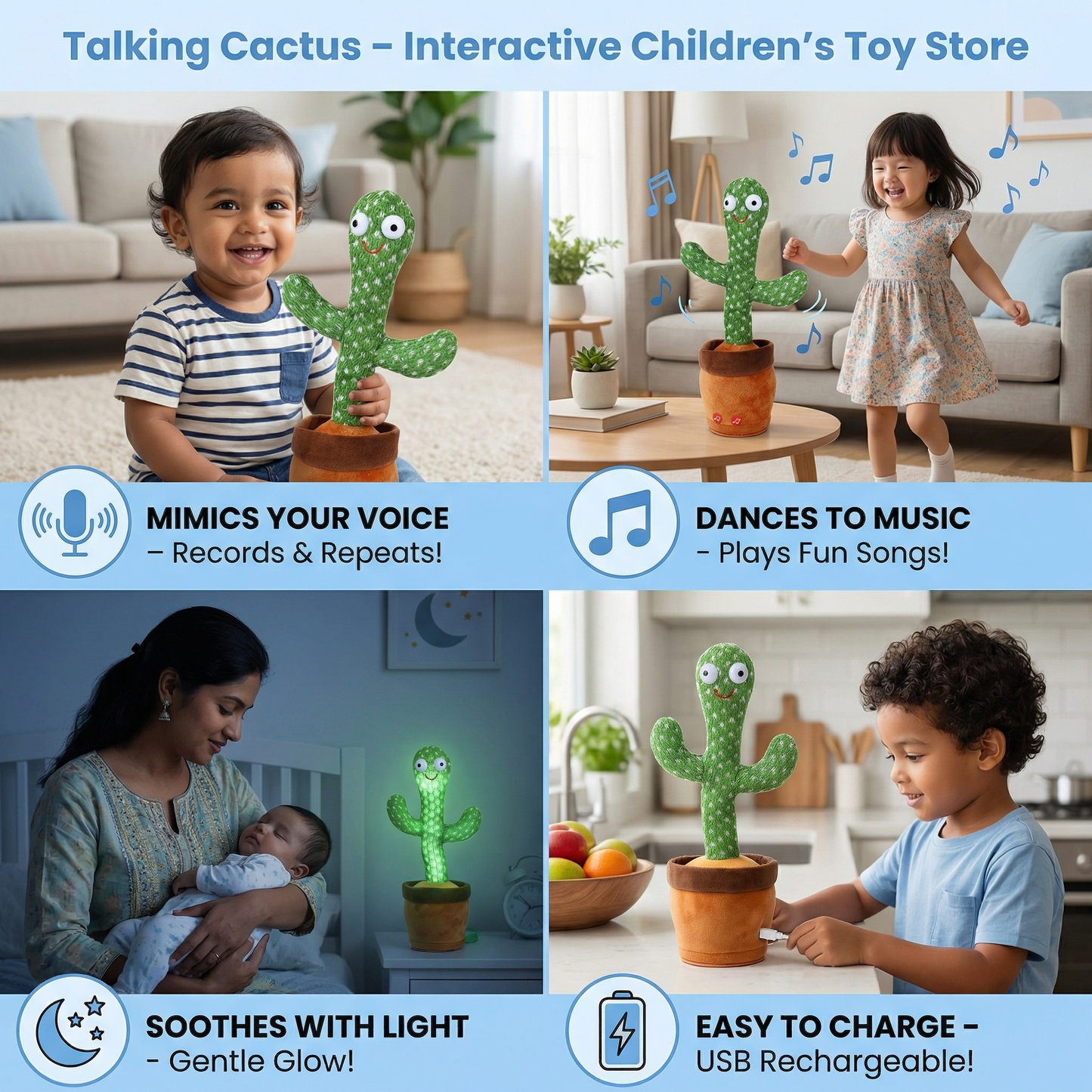 Talking Cactus – Interactive Children’s Toy