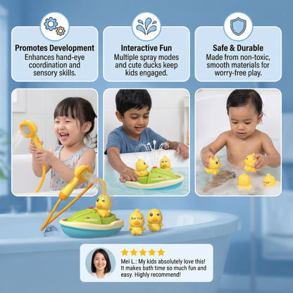 Duck Fountain Bath Toy With Shower Head