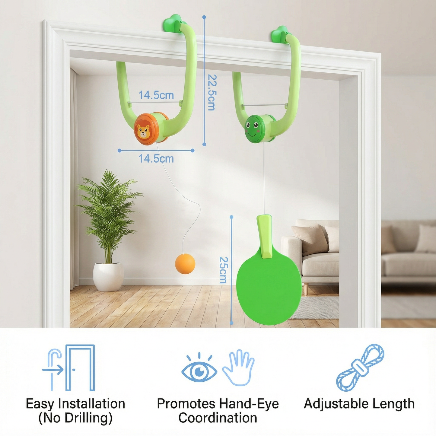 Door Frame Ping Pong Set