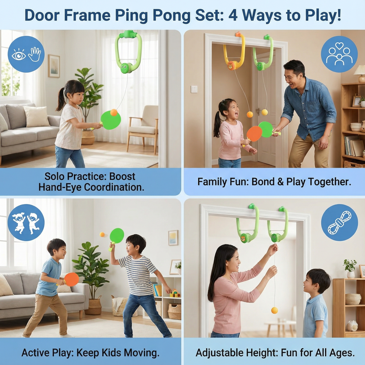 Door Frame Ping Pong Set