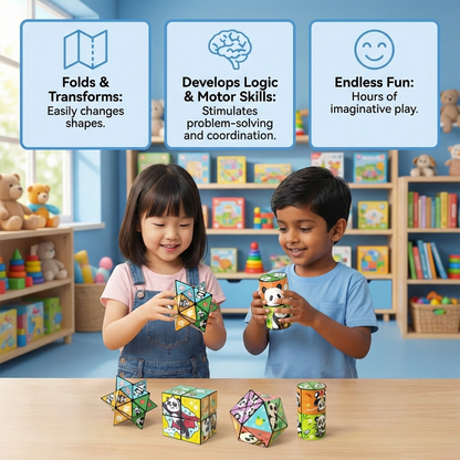 Magical Folding Cube Children's Toy