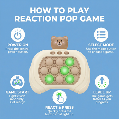 Reaction Pop Game