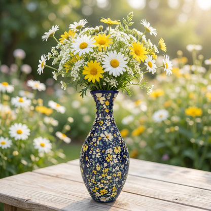 Elegant 3D Puzzle Vase – Usable for Real Flowers
