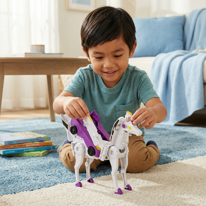 Transforming Unicorn Toy Cars