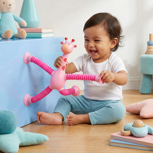 Sensory Suction Cup Giraffe Baby Toy
