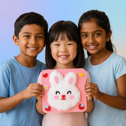 DIY Animal Craft Kit for Kids ⎜ Creative Handmade Material Set with Cartoon Stickers for Fun Learning and Play