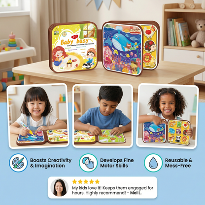 2-in-1 Magical Montessori Story Book for Drawing and Play