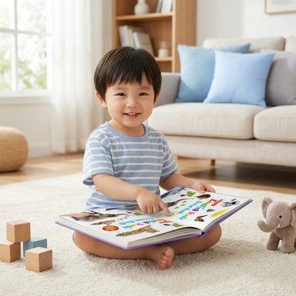 English Sound Learning Book ⎜ Interactive Audio Book for Early Language Development and Vocabulary Building