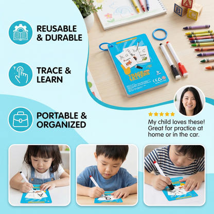 Reusable Numbers and Letters Learning Book for Children