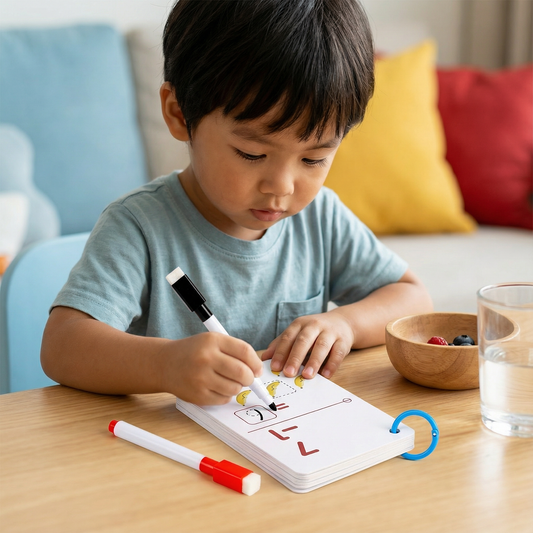 Reusable Numbers and Letters Learning Book for Children