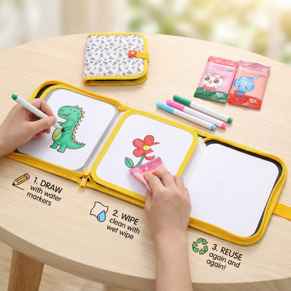 Portable Reusable Colouring Book for Children