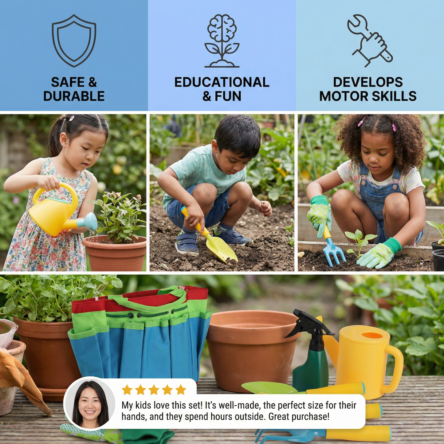 Safe Kids’ Gardening Tool Set