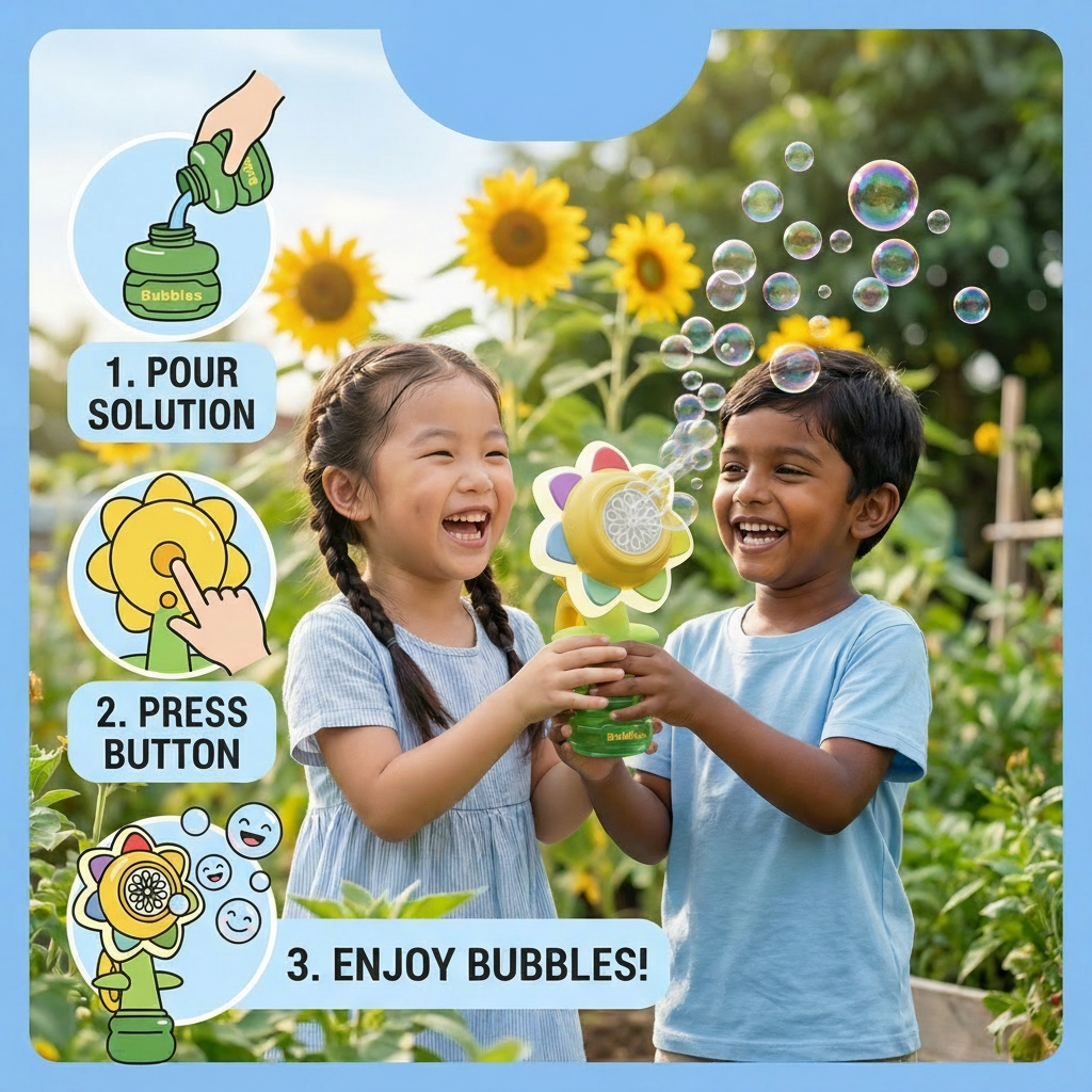 Dancing Soap Bubbles Flower