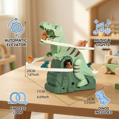 Dino Slide Roller Coaster Fun