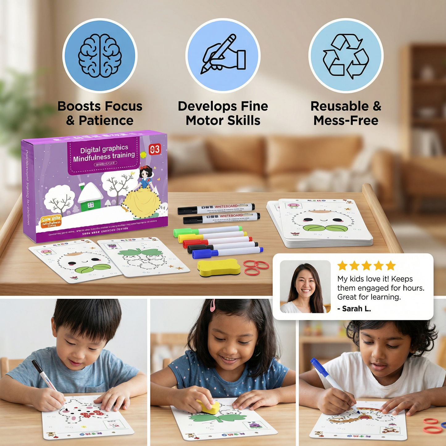 MagicLines - Magical Tracing Workbook Set