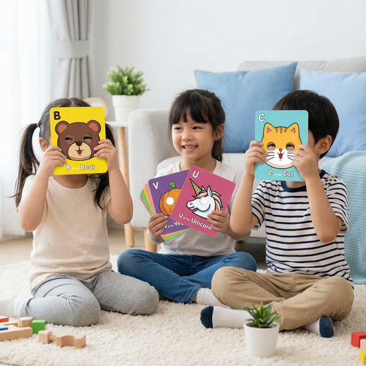 Alphabet Learning Cards with Animal Designs