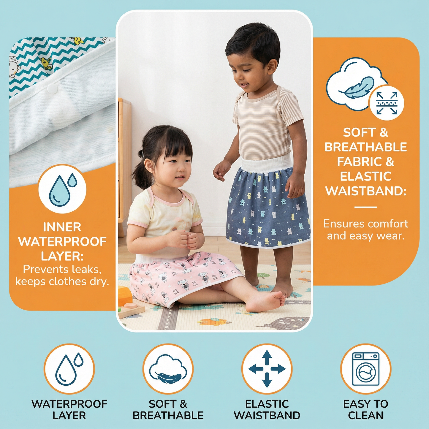 Waterproof Baby Potty Training Pants