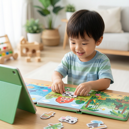 Magnetic Montessori Puzzle Book