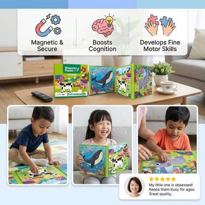 Magnetic Montessori Puzzle Book