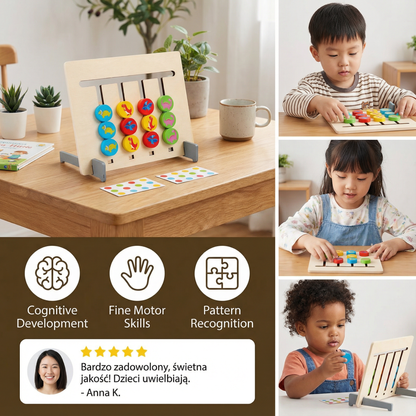 Montessori Color Pattern Matching Wooden Game