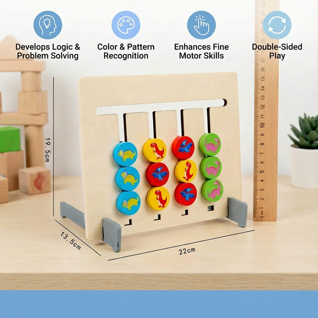 Montessori Color Pattern Matching Wooden Game